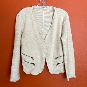 100% cotton sweater jacket